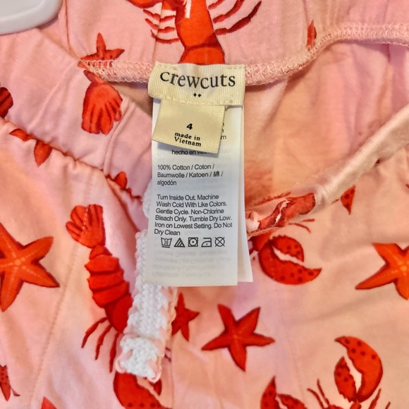 Crewcuts Pink Shorts with Red Lobster Design - Picture 3 of 3